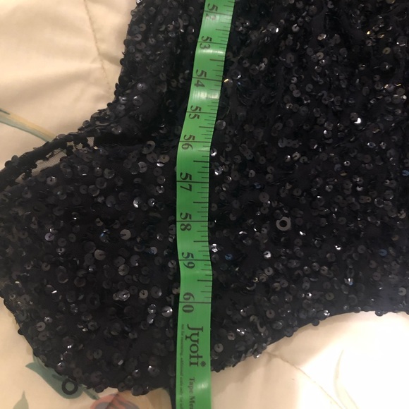 Adrianna Papell purple sequin evening gown - Picture 7 of 10